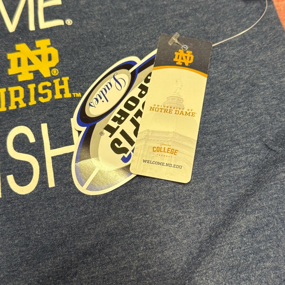 Women's Concepts Sport Navy Notre‎ Dame Fighting Irish Tank Top Sleep Top PJs XL - Picture 3 of 4